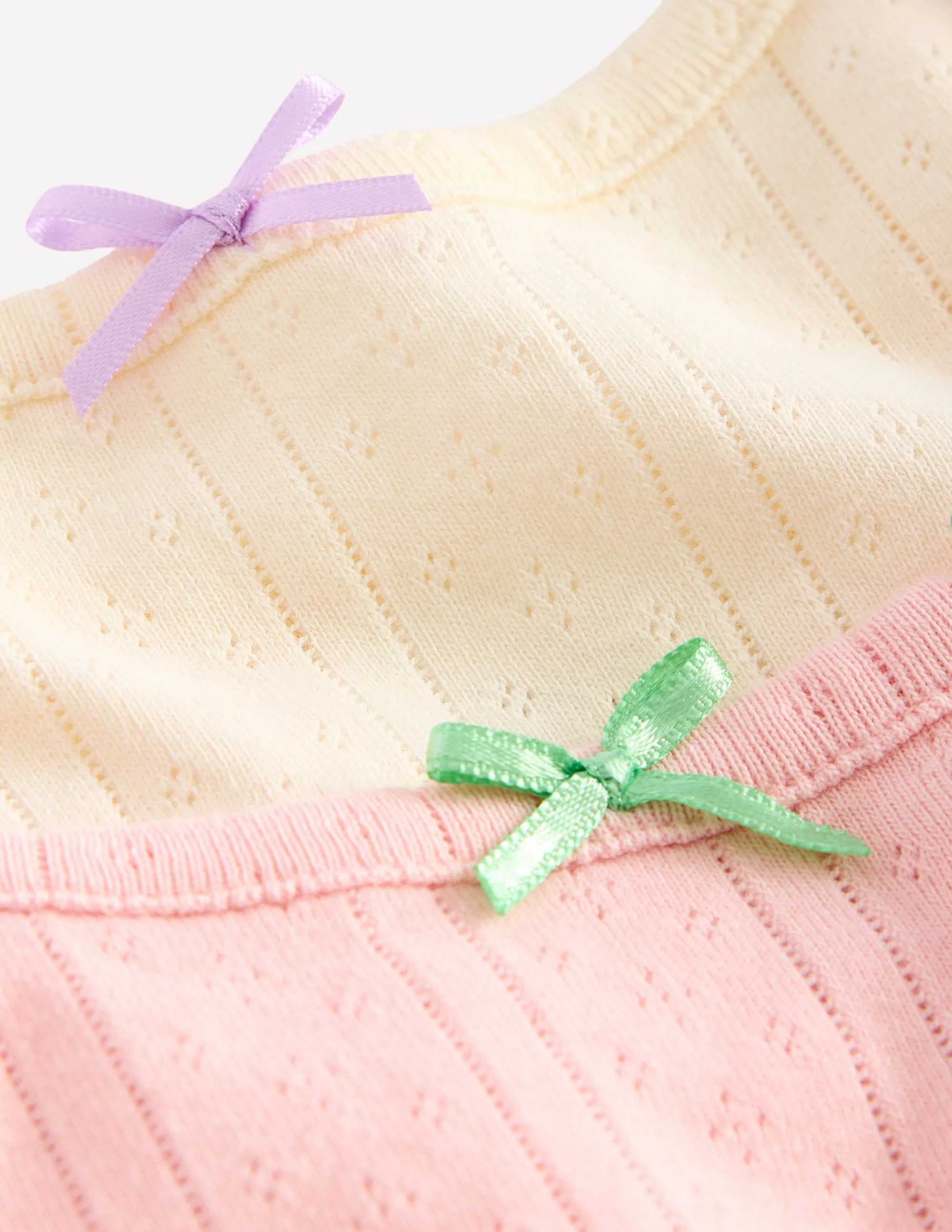 2-Pack Vests-Pointelle Stripe
