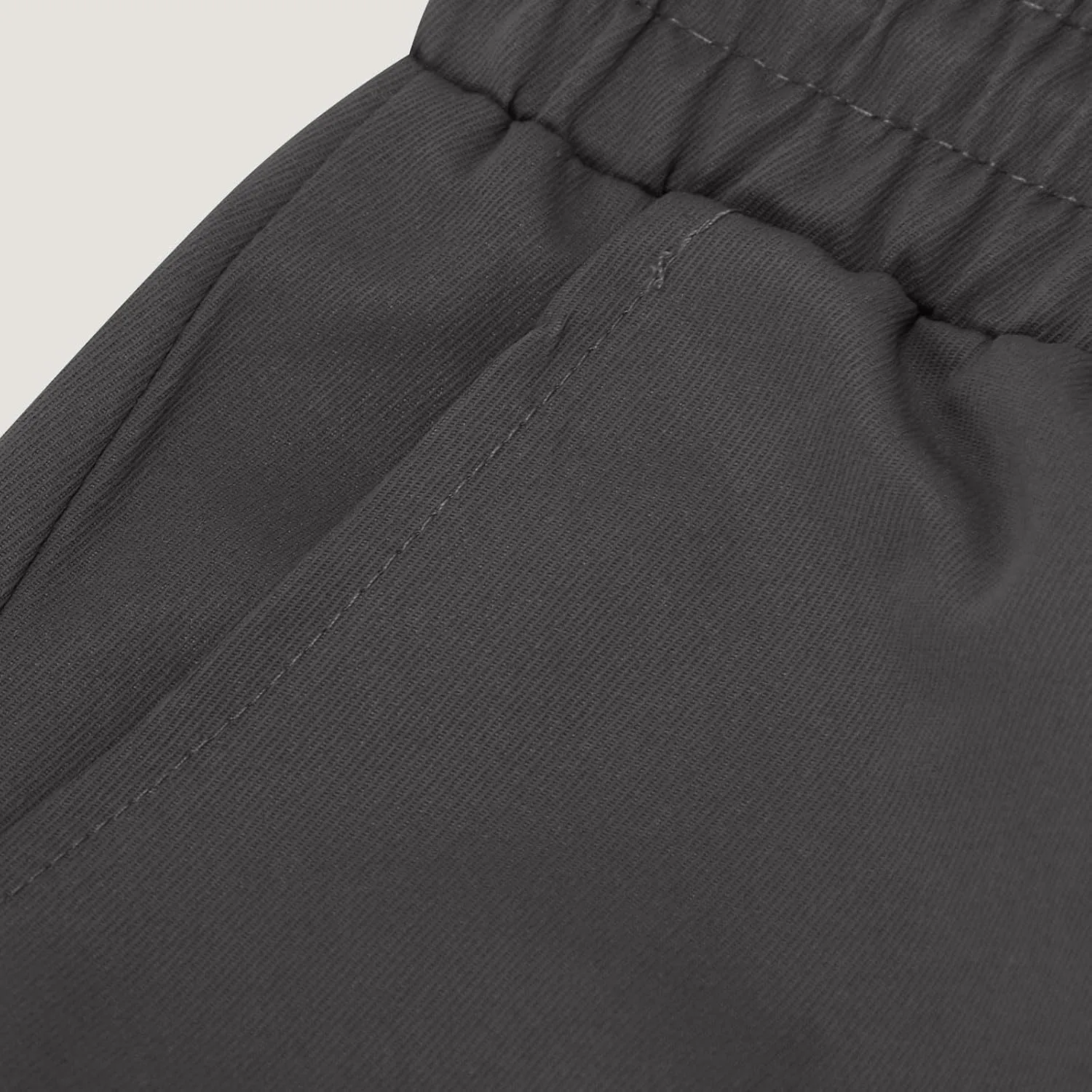 Baggy Straight Leg Cargo Pants for Men Drawstring Waist Work Pants with Pockets Spring Fashion Open Bottom Trousers