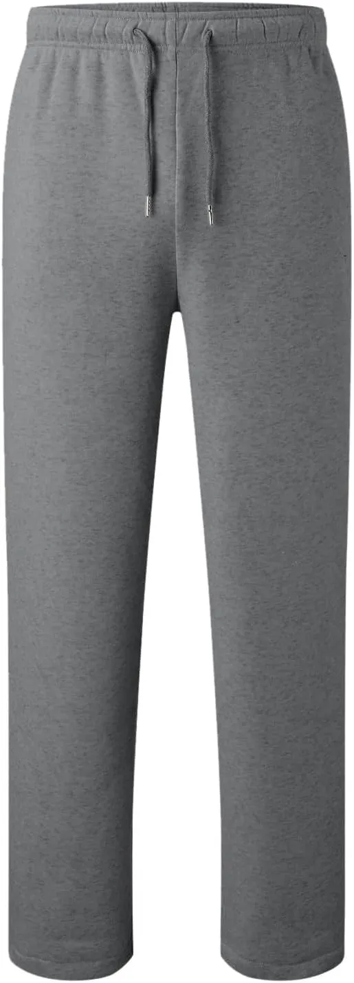 Baggy Sweatpants Men Tapered Loose Fit Trousers Drawstring Pants Elastic Waist Workout Slacks with Pockets