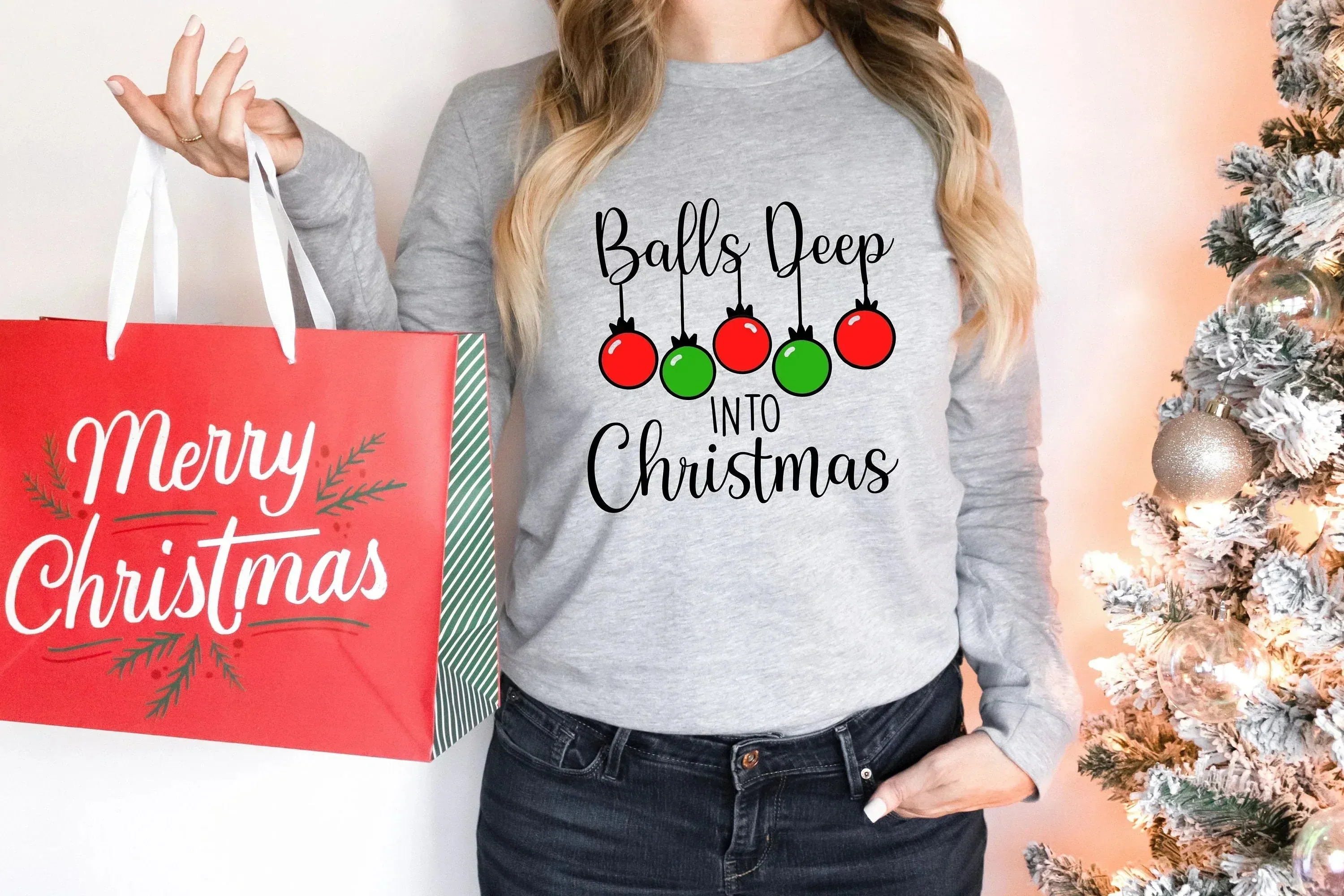 Balls Deep, Funny Christmas Sweater