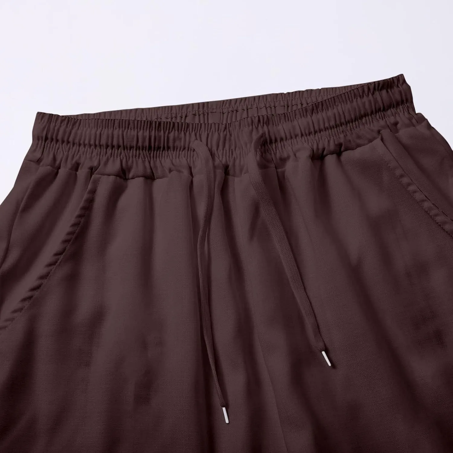 Belted Linen Pants Summer Womens Linen Capris with Pockets Womens Linen Loose Fit Pants Casual