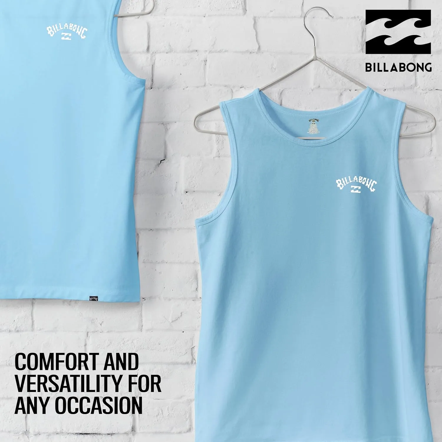 Billabong Big and Tall Tank Tops for Men - Cotton Mens Sleeveless Muscle T Shirt