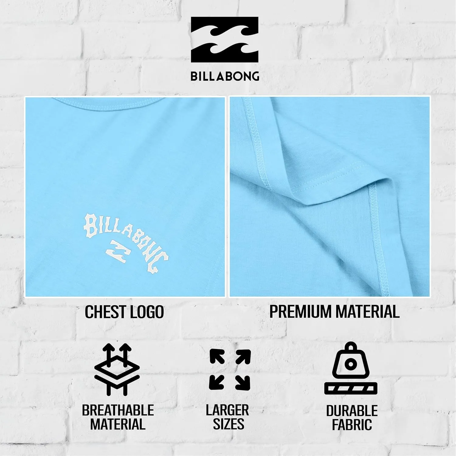 Billabong Big and Tall Tank Tops for Men - Cotton Mens Sleeveless Muscle T Shirt