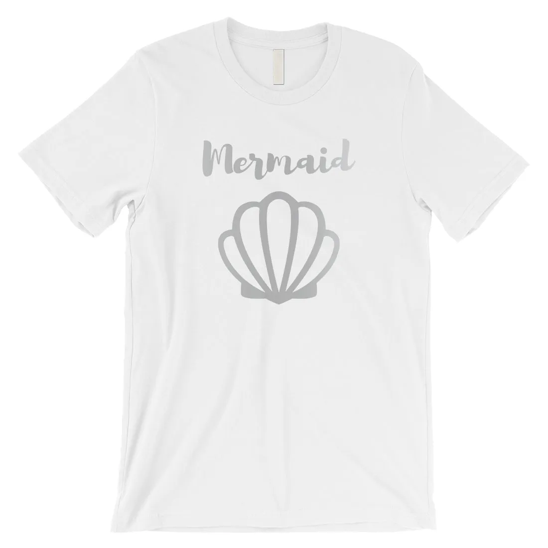 Bride Mermaid Seashell-SILVER Mens T-Shirt Splendid Proud Summer