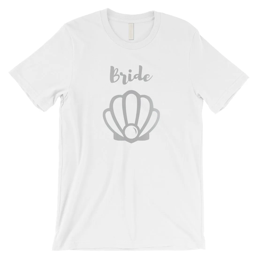 Bride Mermaid Seashell-SILVER Mens T-Shirt Splendid Proud Summer