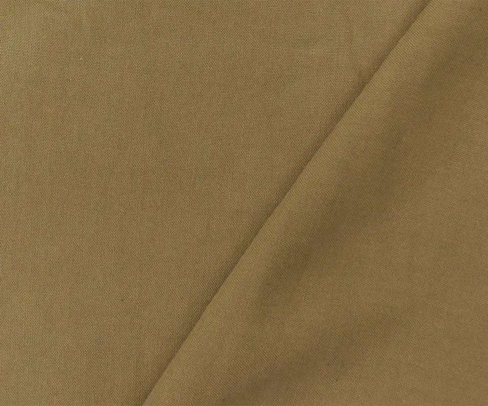 Brown Rayon Challis Solid Woven Fabric