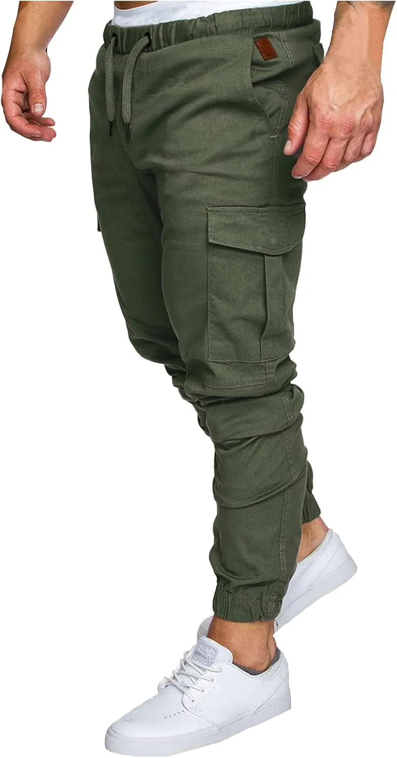 Cargo Pants for Men Joggers Tactical Pants Outdoor Fleece Lined Snow Ski Cargo Pants Thermal Hiking Pants Men's Cargo