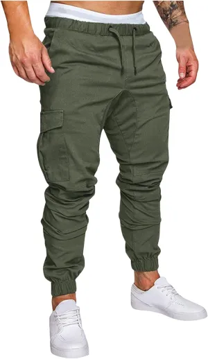 Cargo Pants for Men Joggers Tactical Pants Outdoor Fleece Lined Snow Ski Cargo Pants Thermal Hiking Pants Men's Cargo