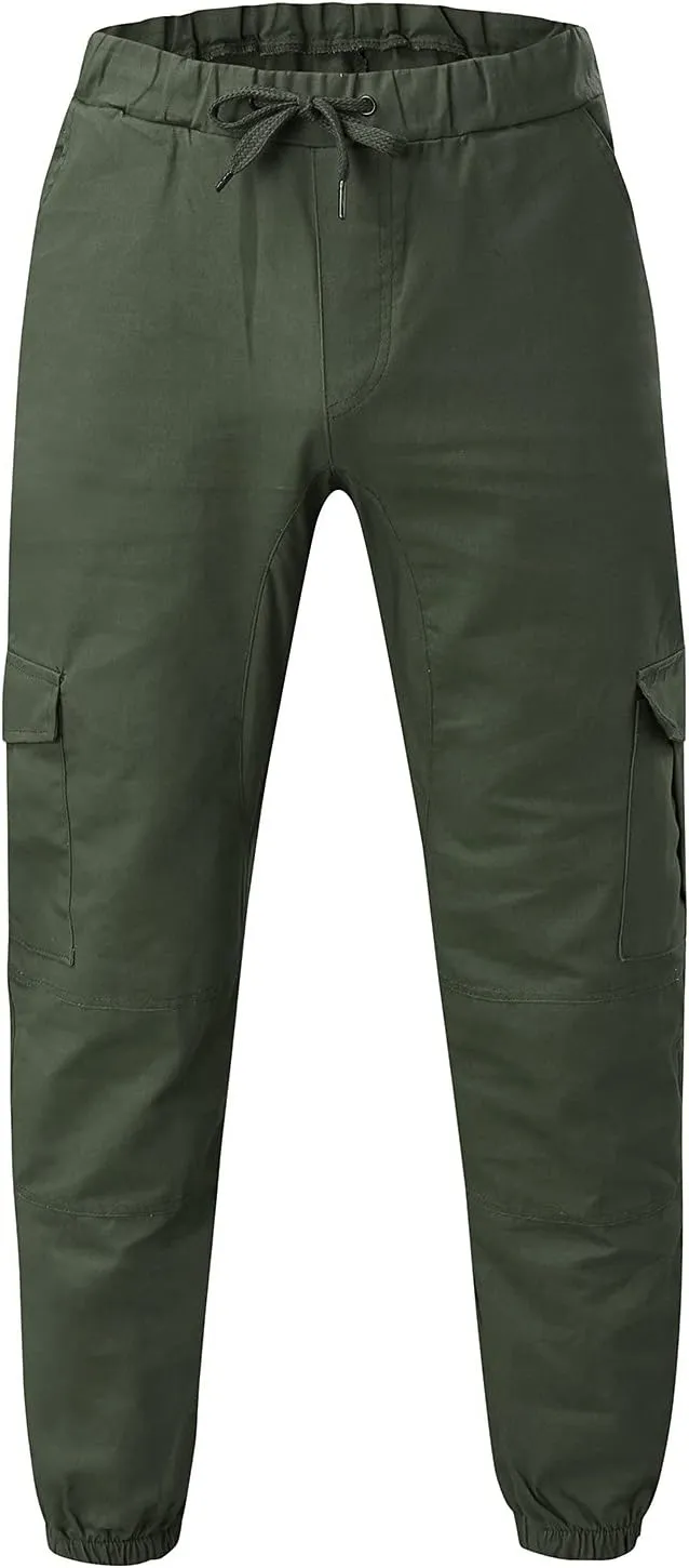 Cargo Pants for Men Joggers Tactical Pants Outdoor Fleece Lined Snow Ski Cargo Pants Thermal Hiking Pants Men's Cargo