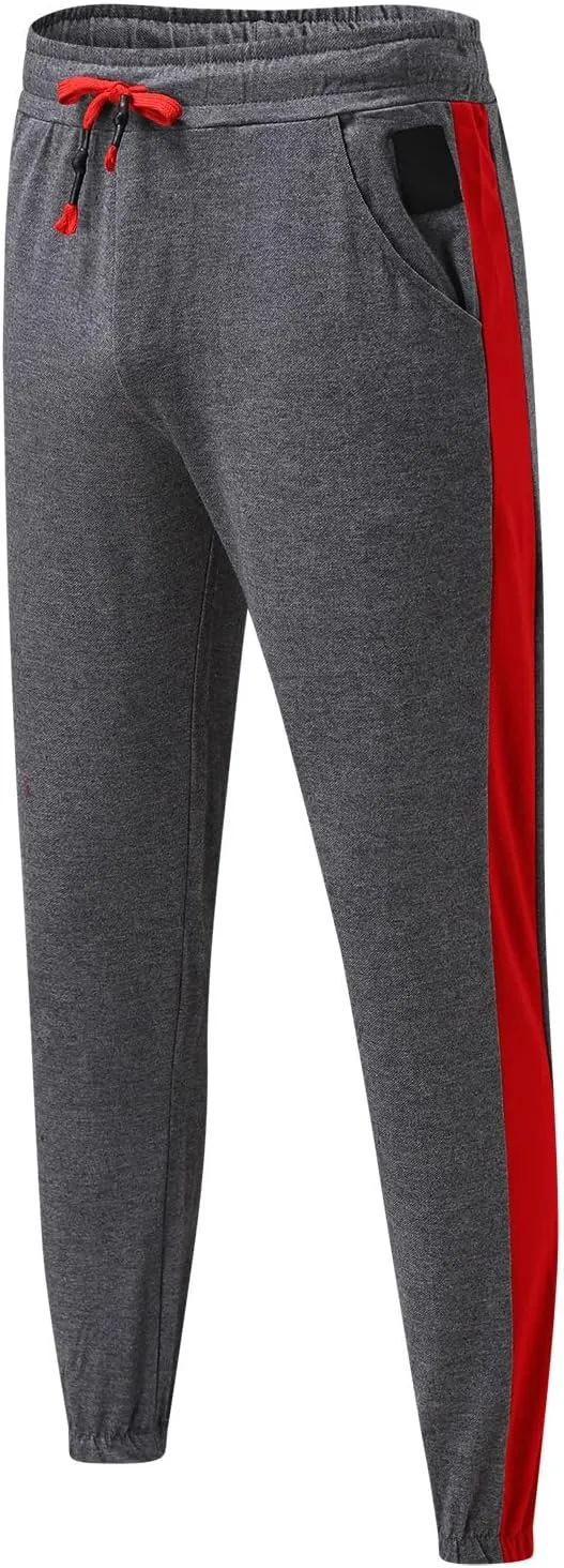 Cargo Sweatpants for Men Big and Tall Track Pants with Pockets Mens Cargo Sweatpants Heavyweight Fleece Jogger Pants