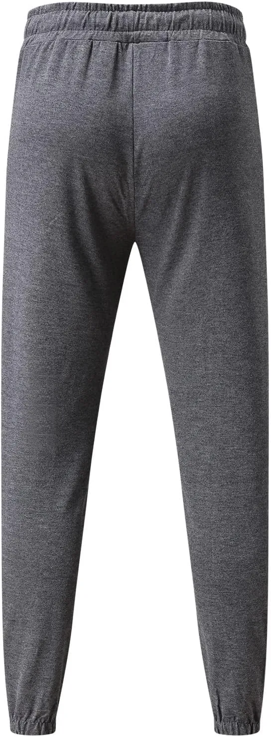 Cargo Sweatpants for Men Big and Tall Track Pants with Pockets Mens Cargo Sweatpants Heavyweight Fleece Jogger Pants