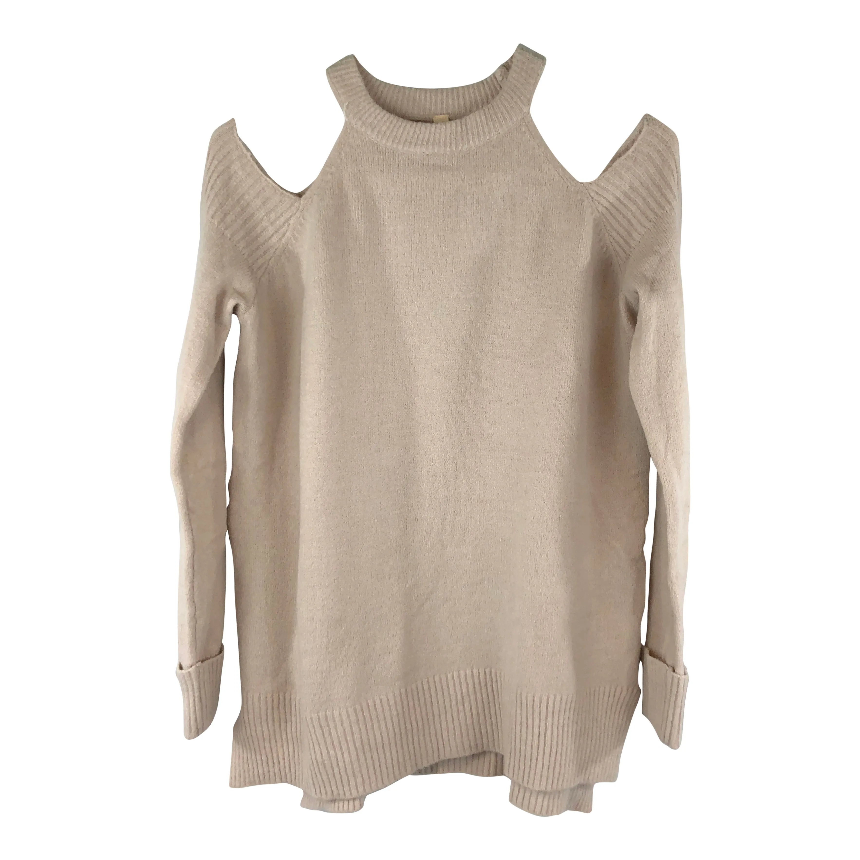 Cold Shoulder Long Sleeve Sweater Top