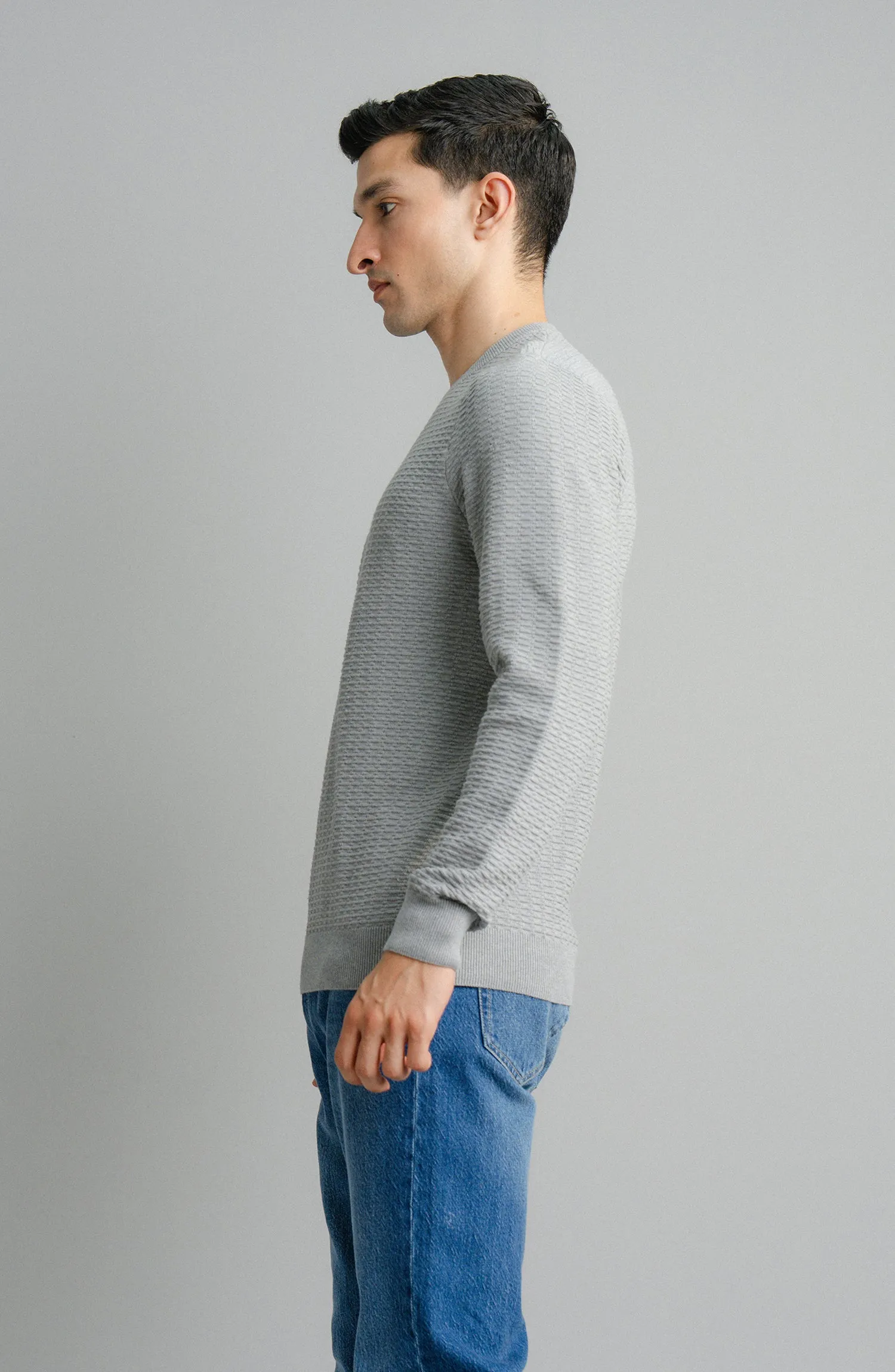 Cotton Sweater - Ash Grey