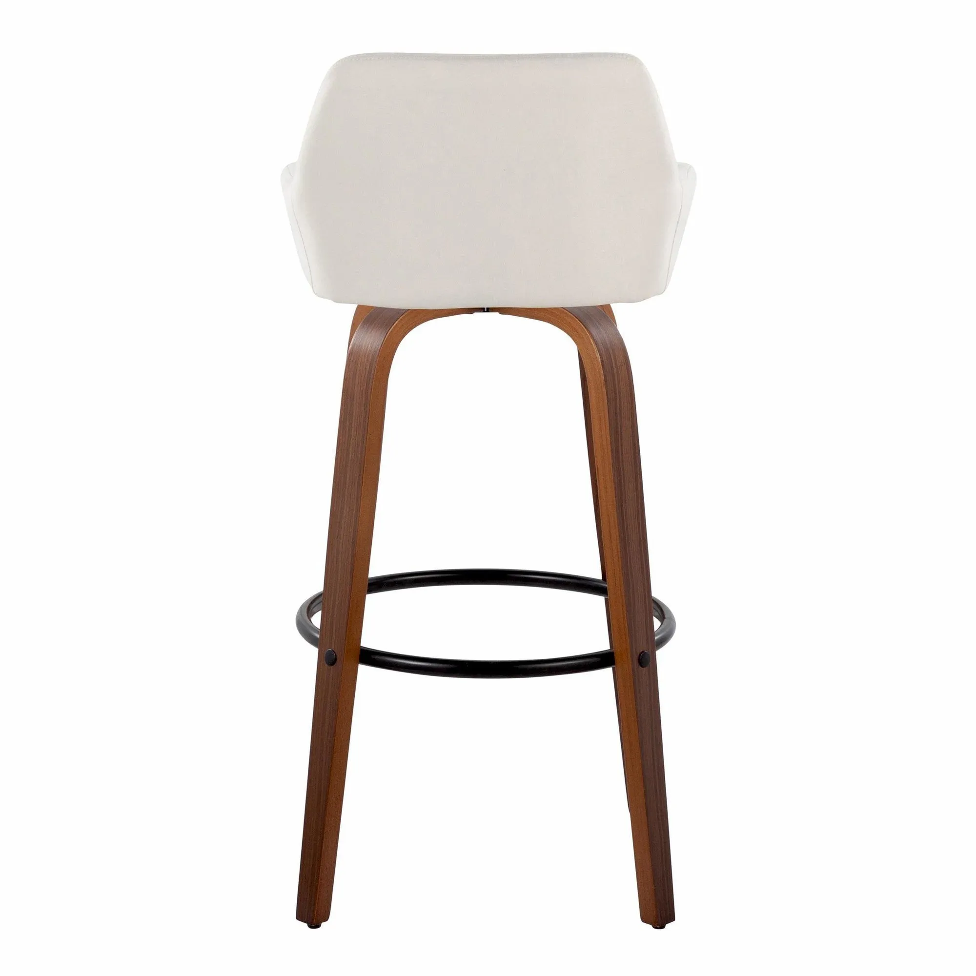 Daniella 30" Fixed-Height Barstool - Set of 2 By LumiSource - B30-DNLAFB-GRTZQ2 BNCR2