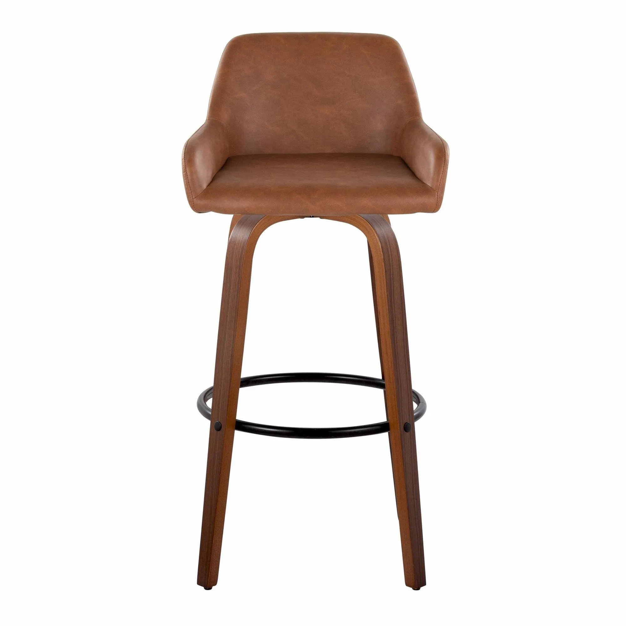 Daniella 30" Fixed-Height Barstool - Set of 2 By LumiSource - B30-DNLAPU-GRTZQ2 WLCAM2