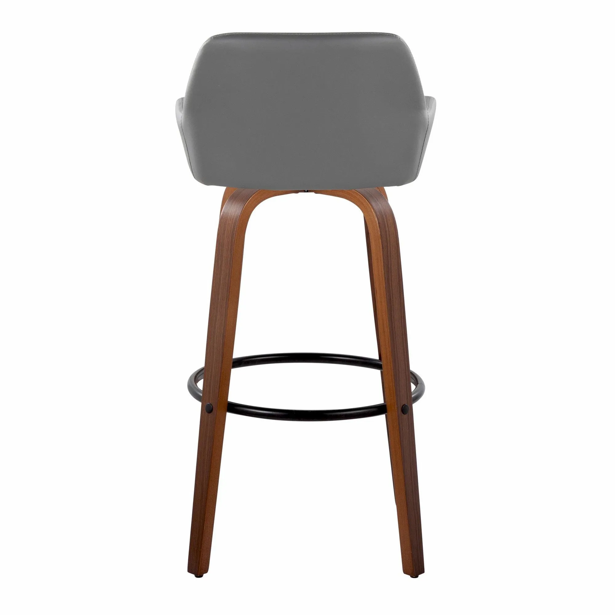 Daniella 30" Fixed-Height Barstool - Set of 2 By LumiSource - B30-DNLAPU-GRTZQ2 WLCAM2