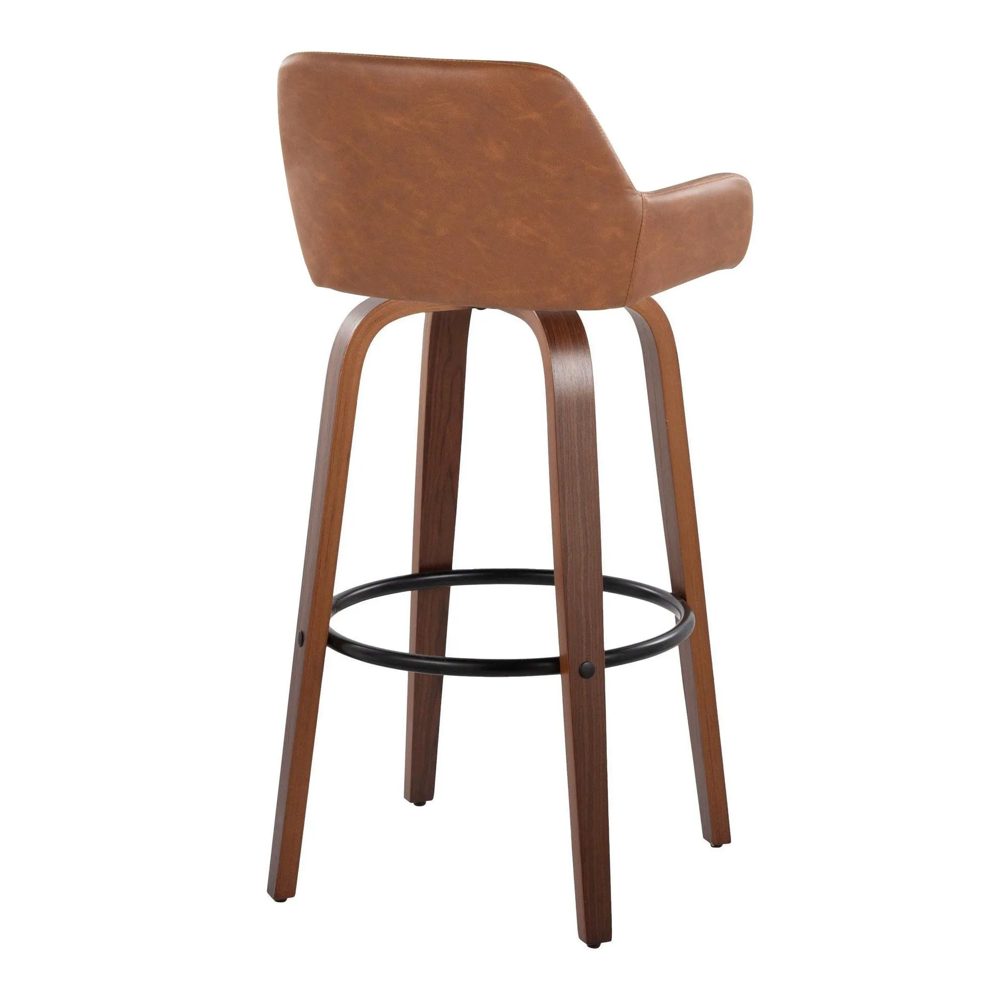 Daniella 30" Fixed-Height Barstool - Set of 2 By LumiSource - B30-DNLAPU-GRTZQ2 WLCAM2