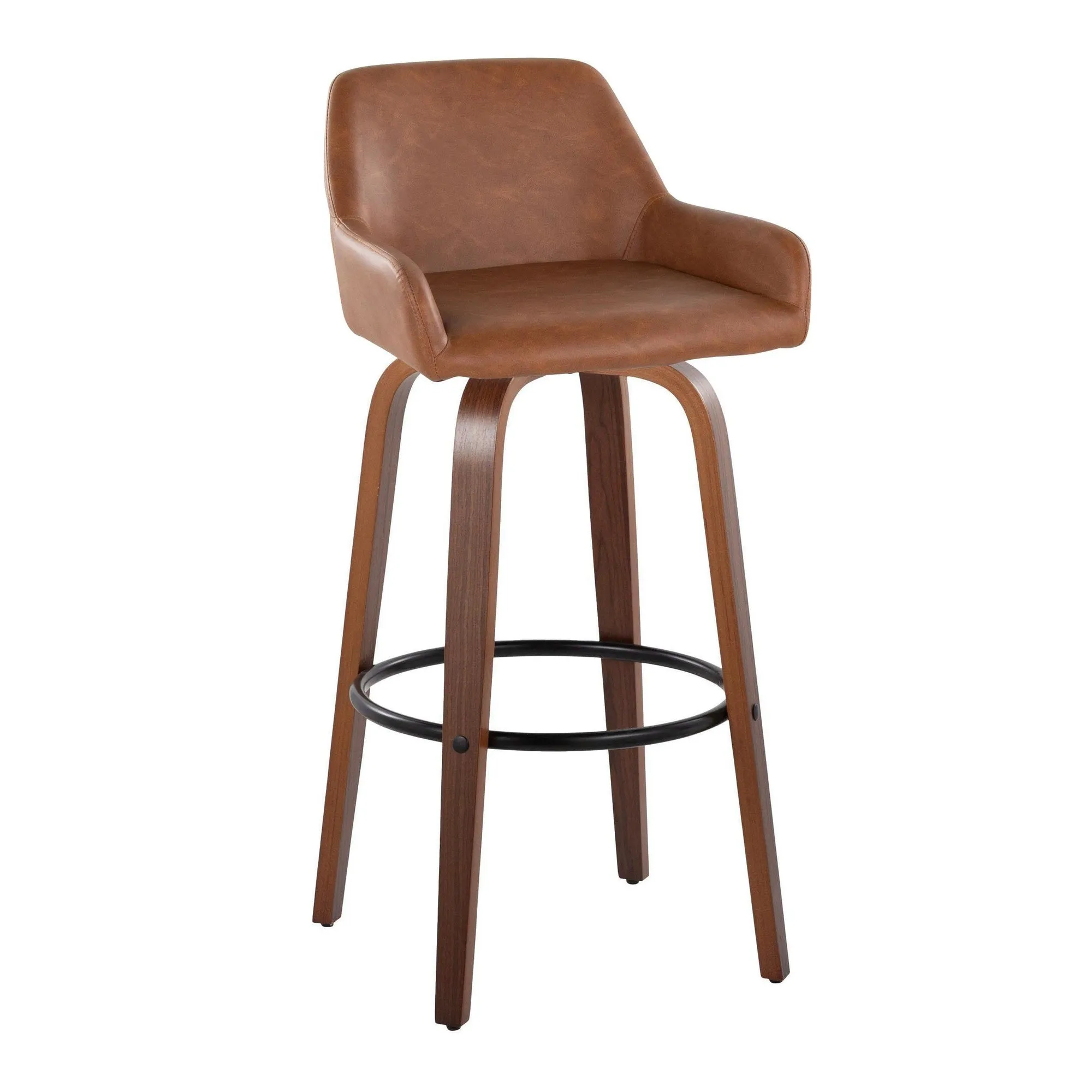 Daniella 30" Fixed-Height Barstool - Set of 2 By LumiSource - B30-DNLAPU-GRTZQ2 WLCAM2