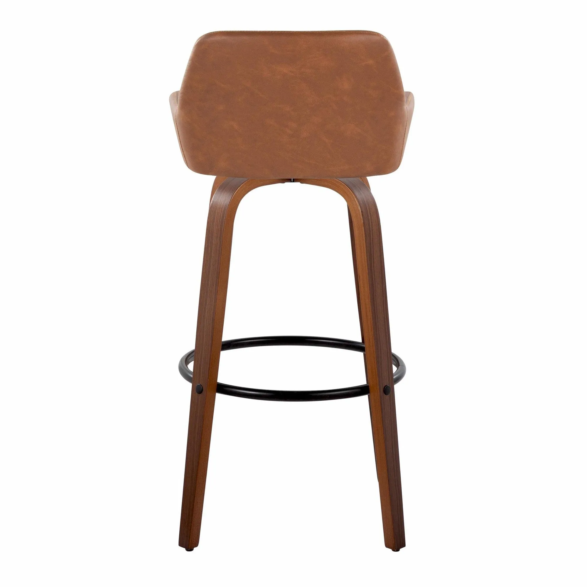 Daniella 30" Fixed-Height Barstool - Set of 2 By LumiSource - B30-DNLAPU-GRTZQ2 WLCAM2