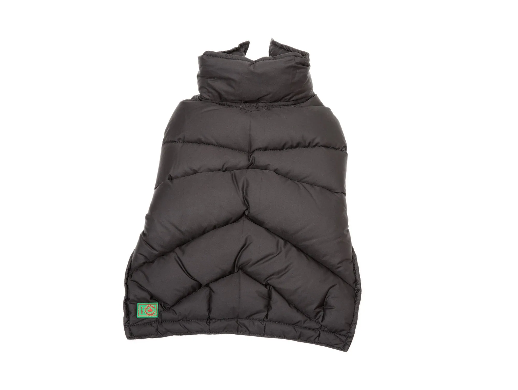 Down Puffer Coat - Orange, Loden & Black