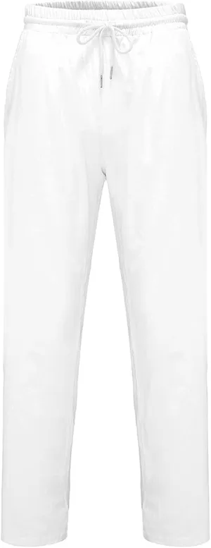 DuDubaby Ski Pants Men Men Fashion Cotton Linen Plus Size Casual Elastic Waist Pockets Long Pants Running Pants