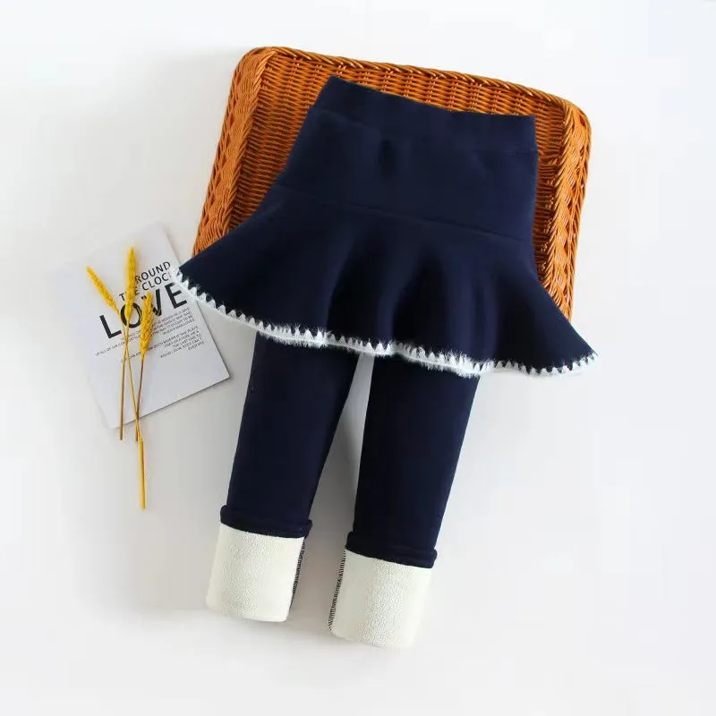 Elise Plush Skirt Leggings