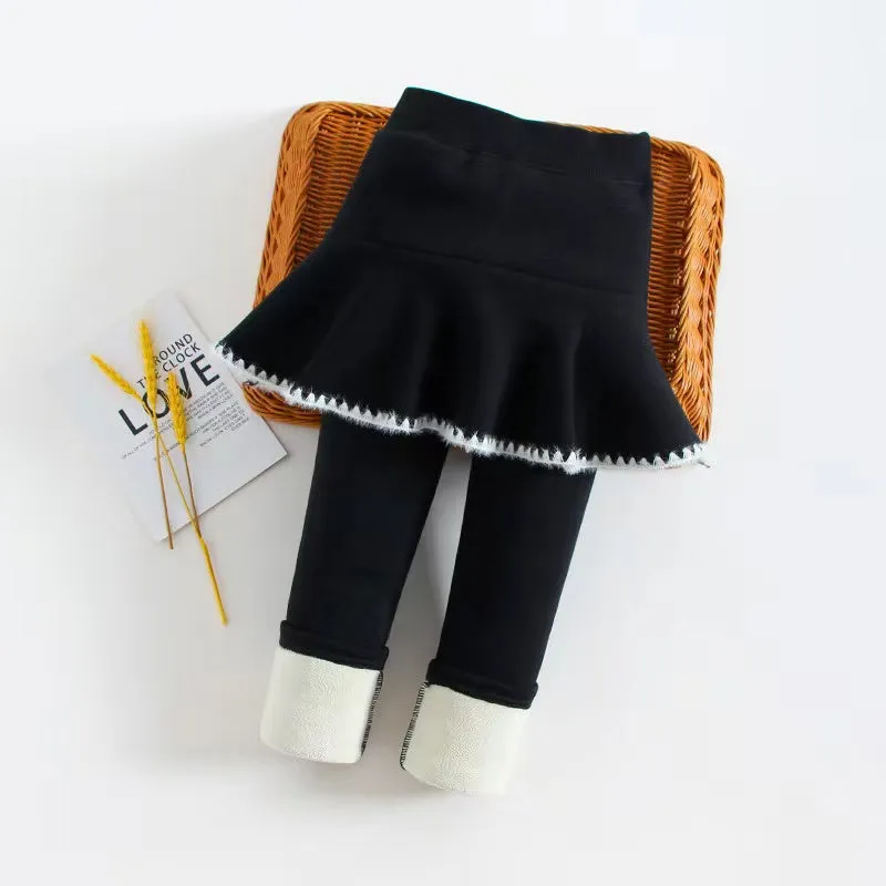 Elise Plush Skirt Leggings