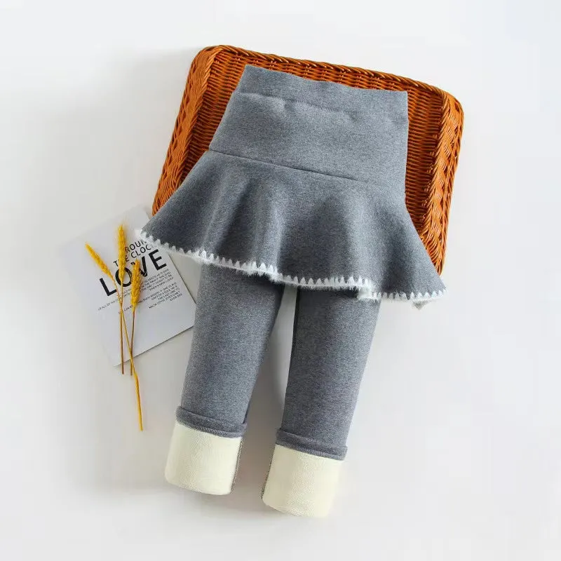 Elise Plush Skirt Leggings
