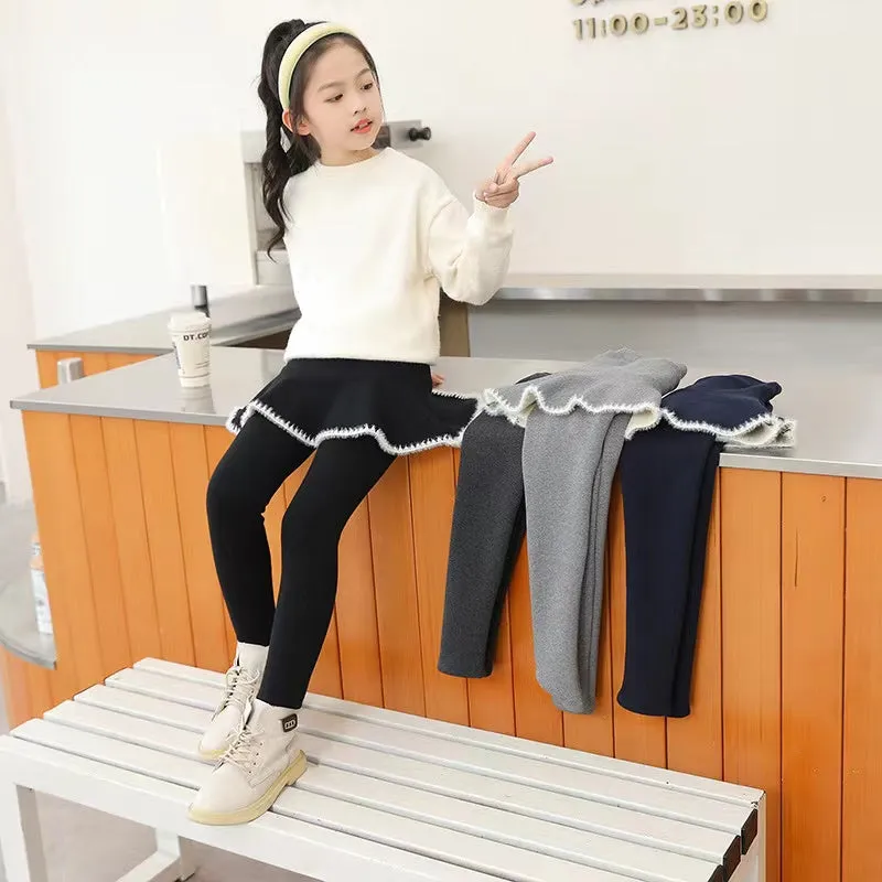 Elise Plush Skirt Leggings