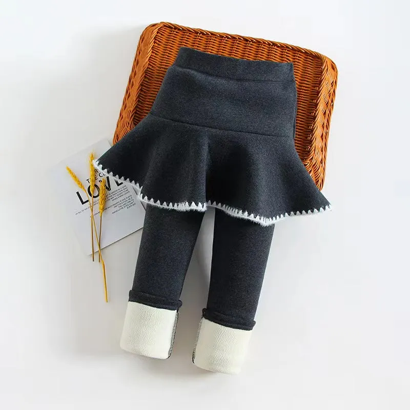 Elise Plush Skirt Leggings