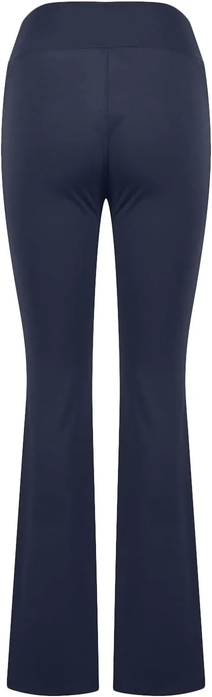 Flare Yoga Pants For Women Long Workout Legging Bell Bottom High Rise Stretch Bootcut Pull On Casual Lounge Trouser
