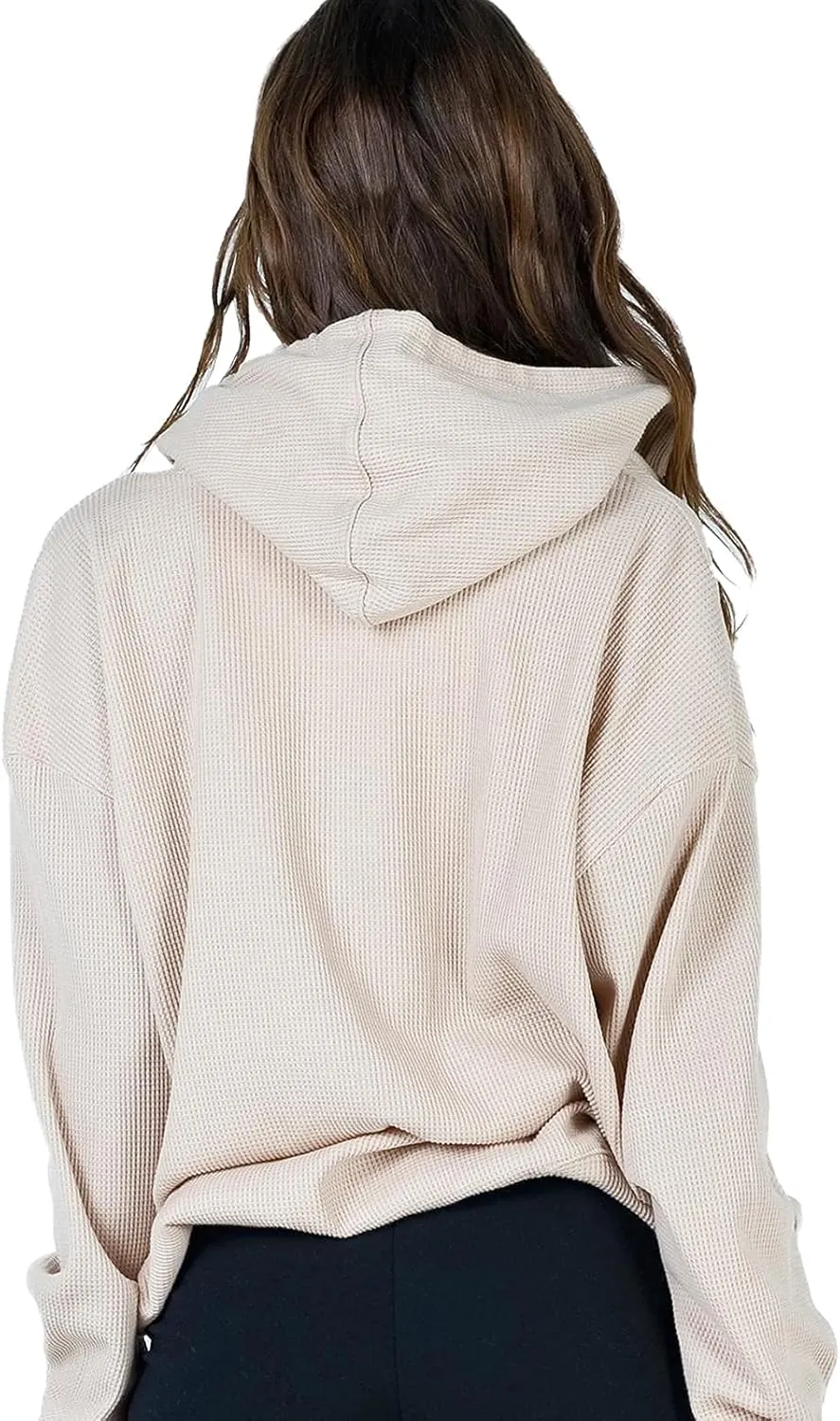 FOMOYUU Womens Oversized Zip Up Hoodie Y2K Jacket Baggy Loose Basic Zipper Hooded Sweatshirt Coat