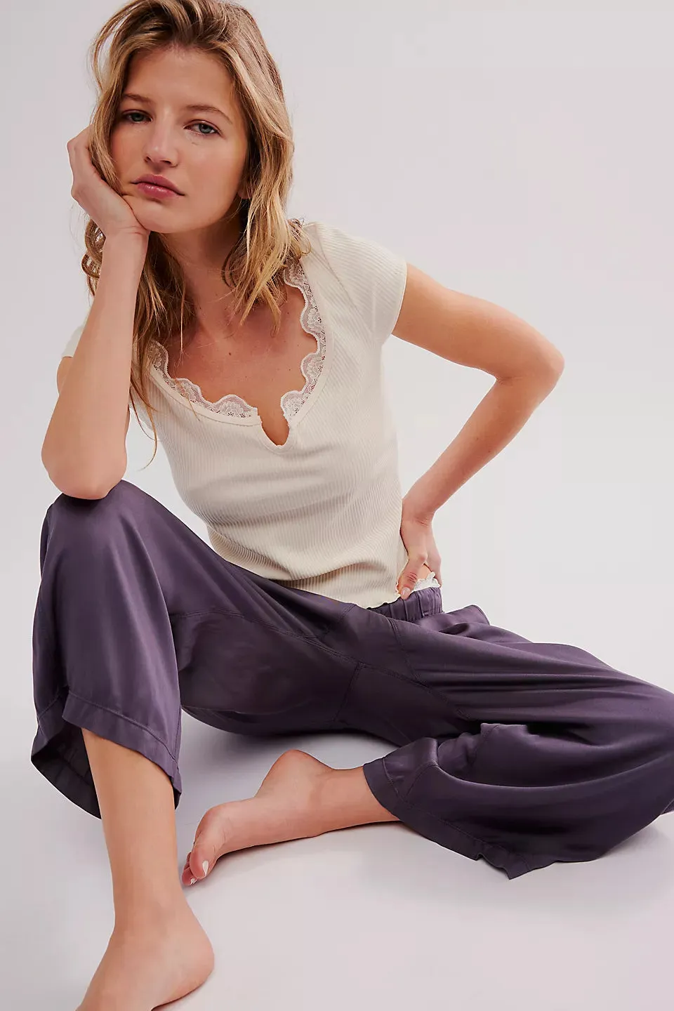 Free People Classic Twist Tee Tofu