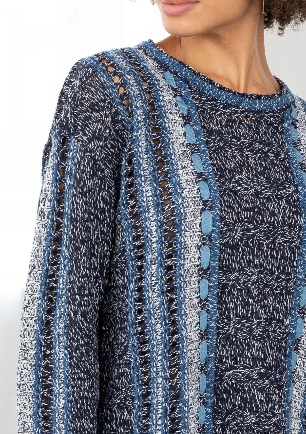 Frida Melange Knit Sweater