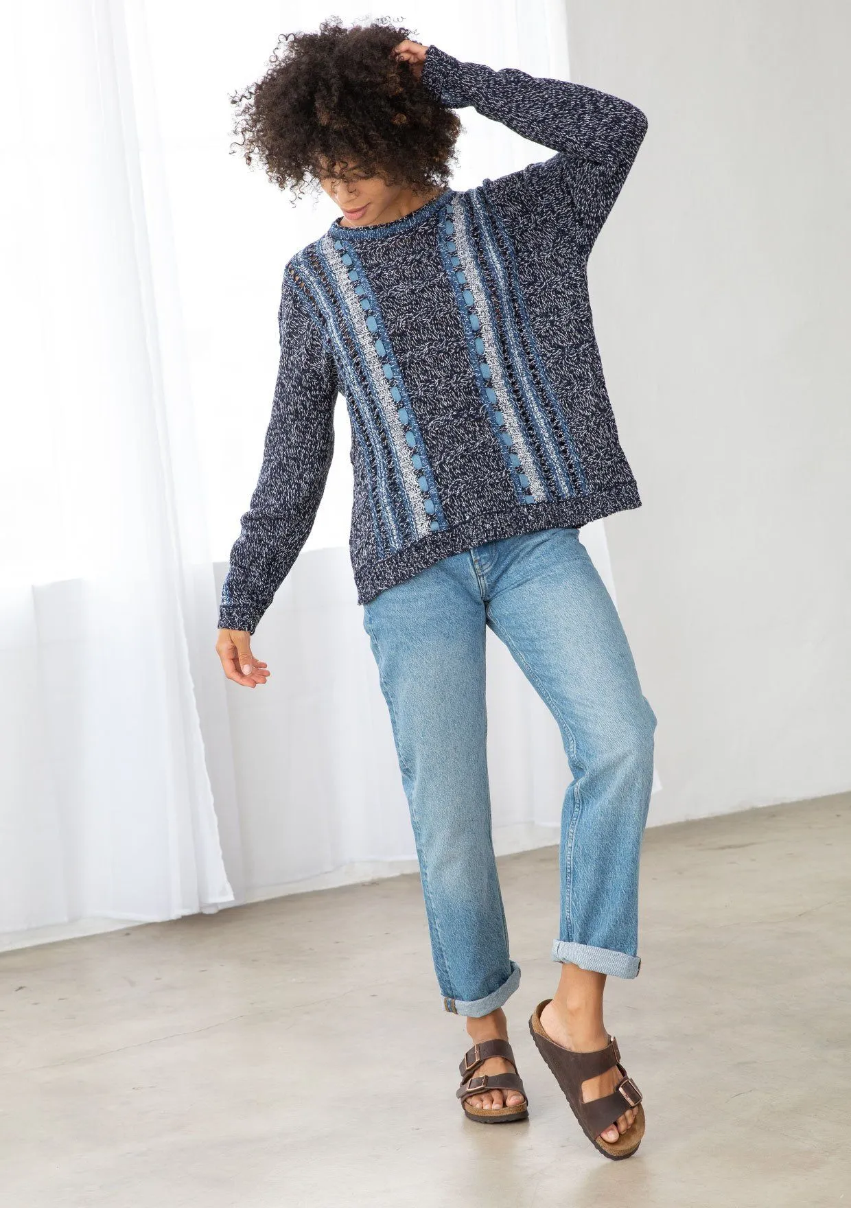 Frida Melange Knit Sweater