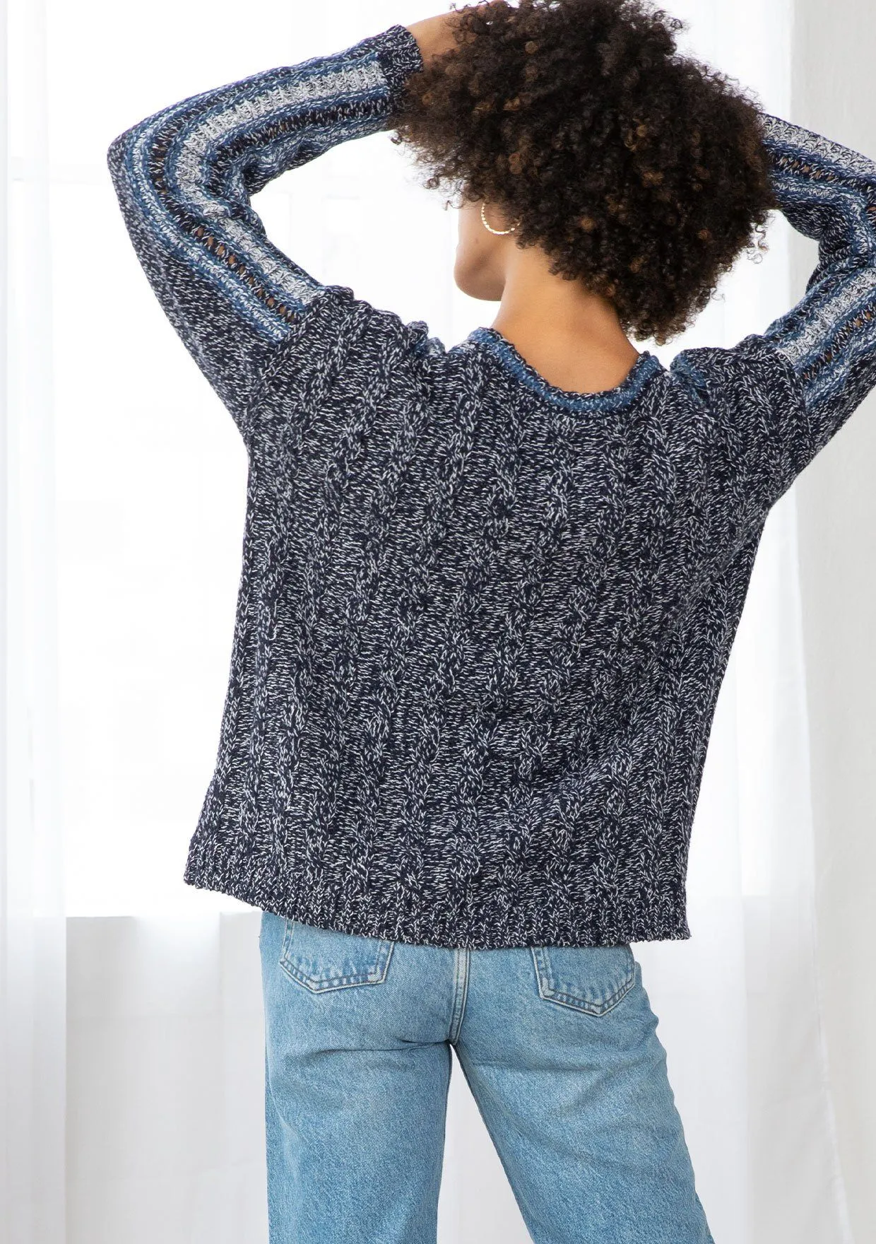 Frida Melange Knit Sweater