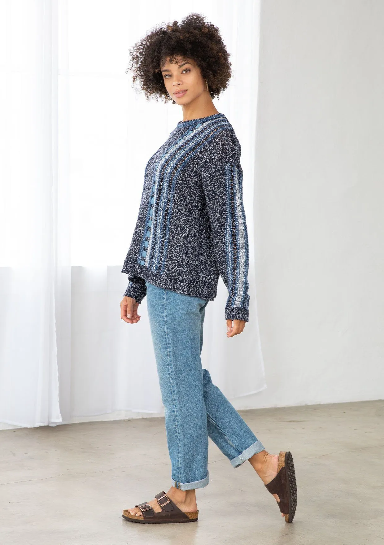 Frida Melange Knit Sweater