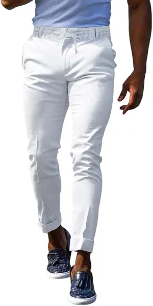 GIERIDUC Men's Drawstring Waist Cargo Pants Sweatpants Men Zipper Pockets Tactical Clothing for Men Heavyweight Joggers Mens