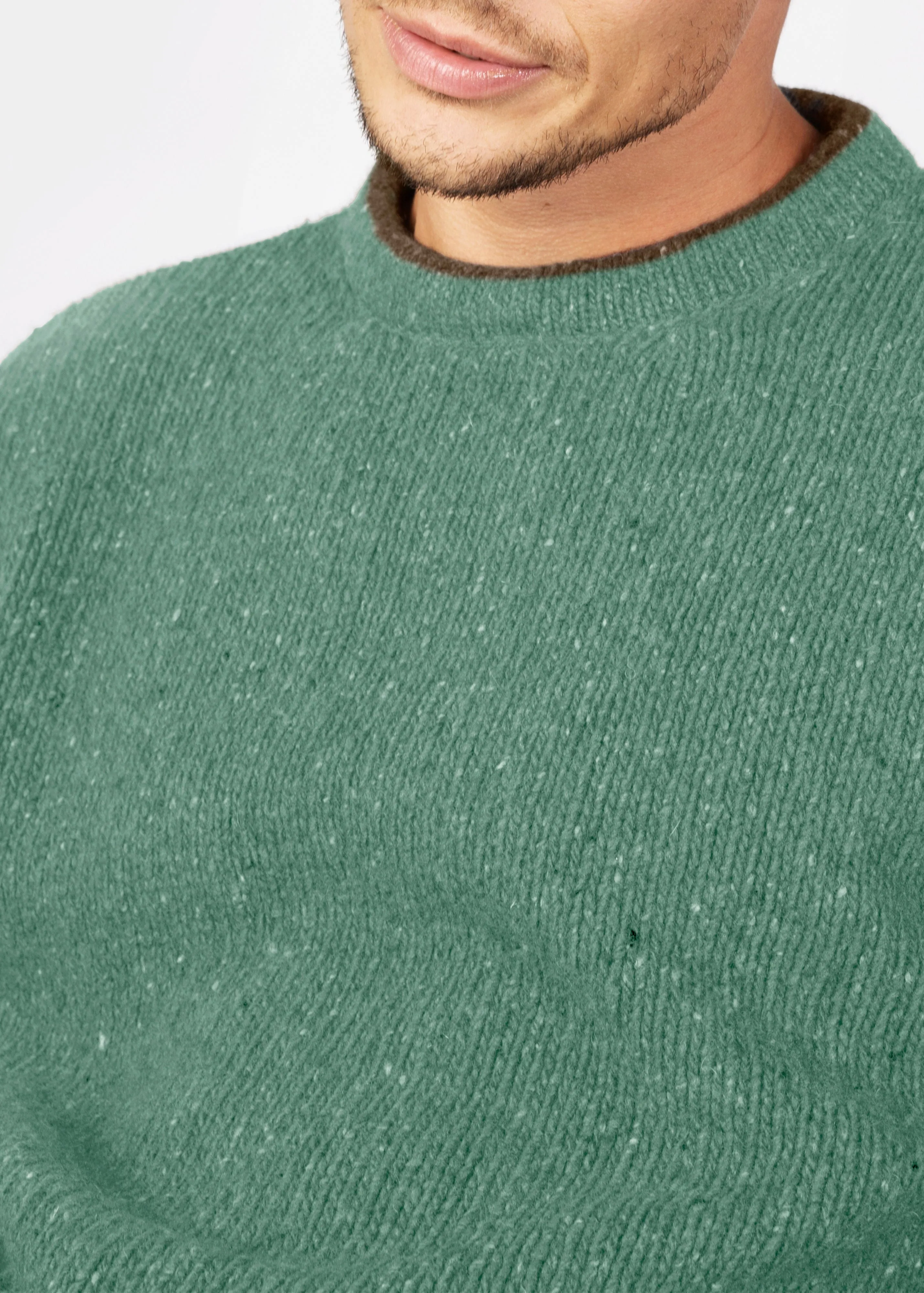 IrelandsEye Roundstone Sweater | Green Wave
