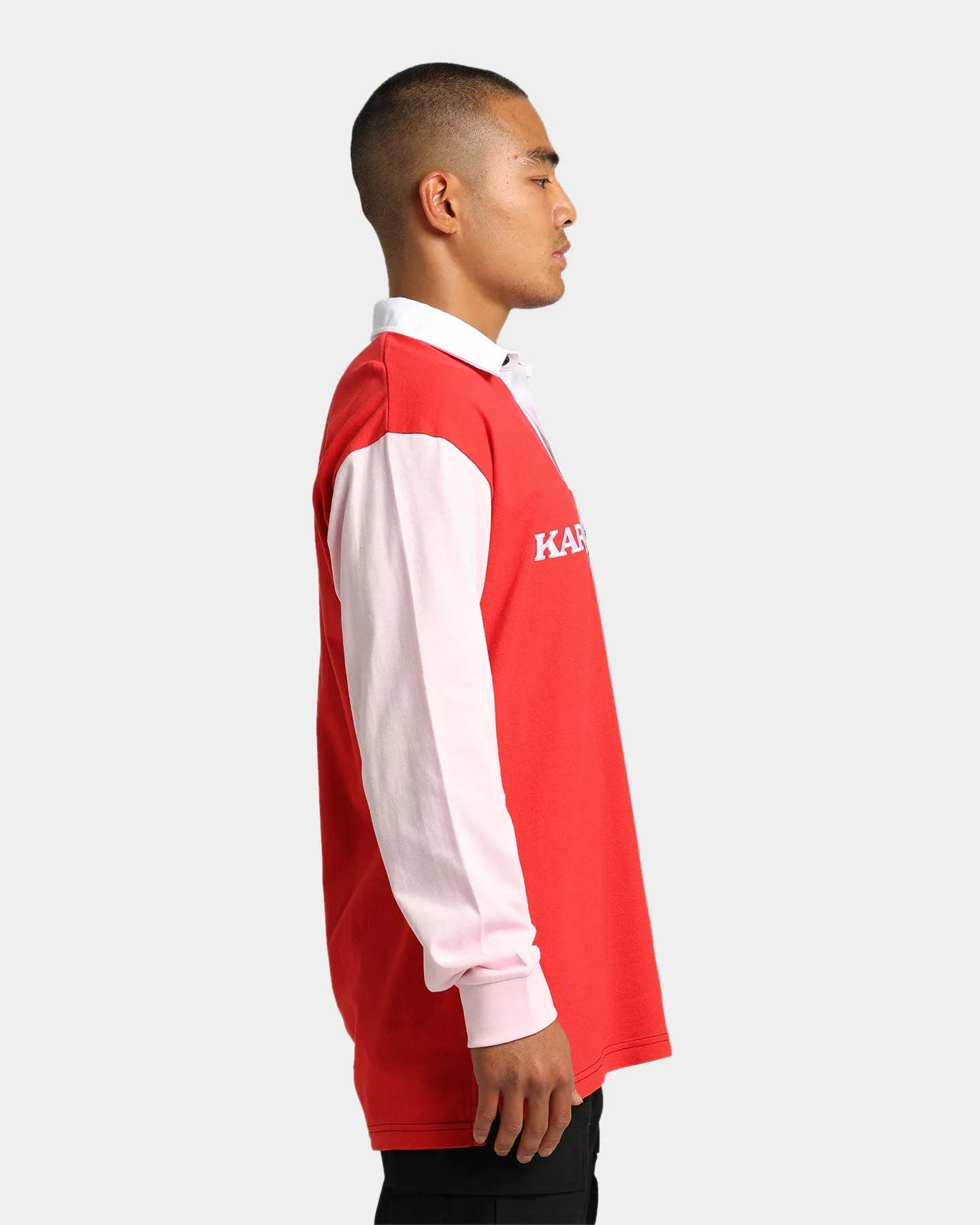 Karl Kani Retro Block Rugby Shirt Navy