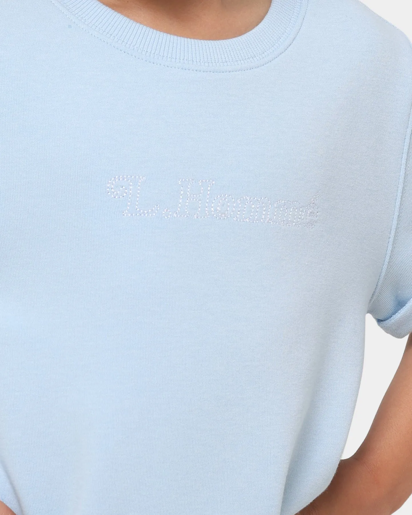 Lil Hommé Kid's Volle Motion T-Shirt Light Blue