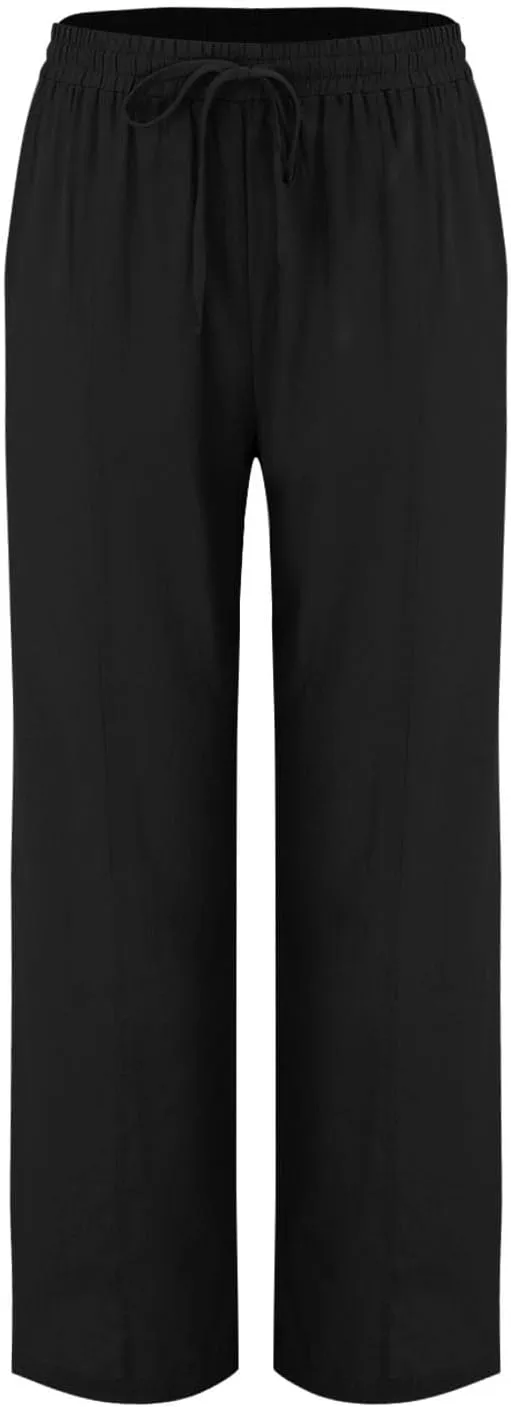 Linen Pants Women Color Trouser Pant Cotton Blend Drawstring Elastic Waist Pocket 2025 Beach Travel Vacation Outfits