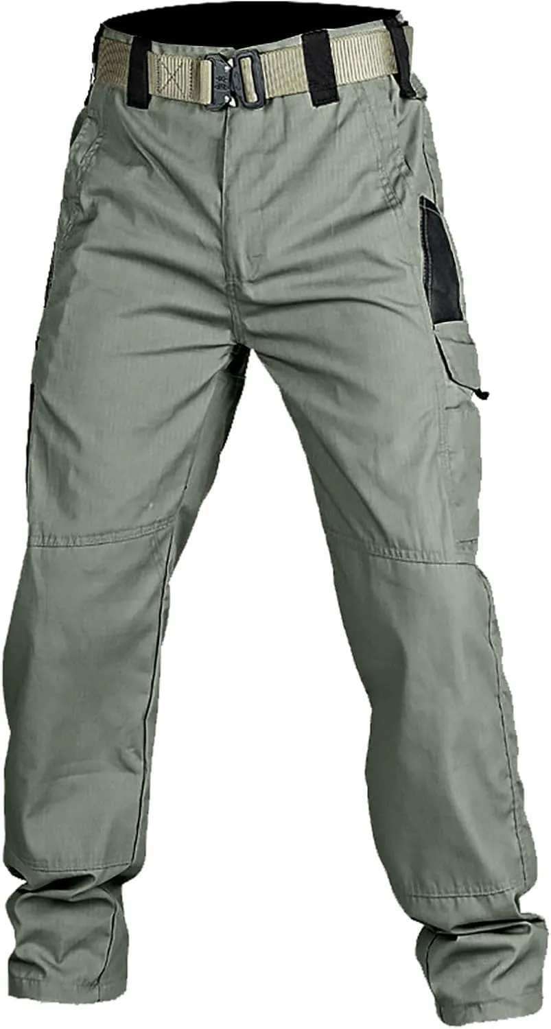 Lounge Cotton Cargo Pants for Men Baggy Tactical Combat Work Pants 2025 Spring Fashion Outdoor Trousers with Pockets