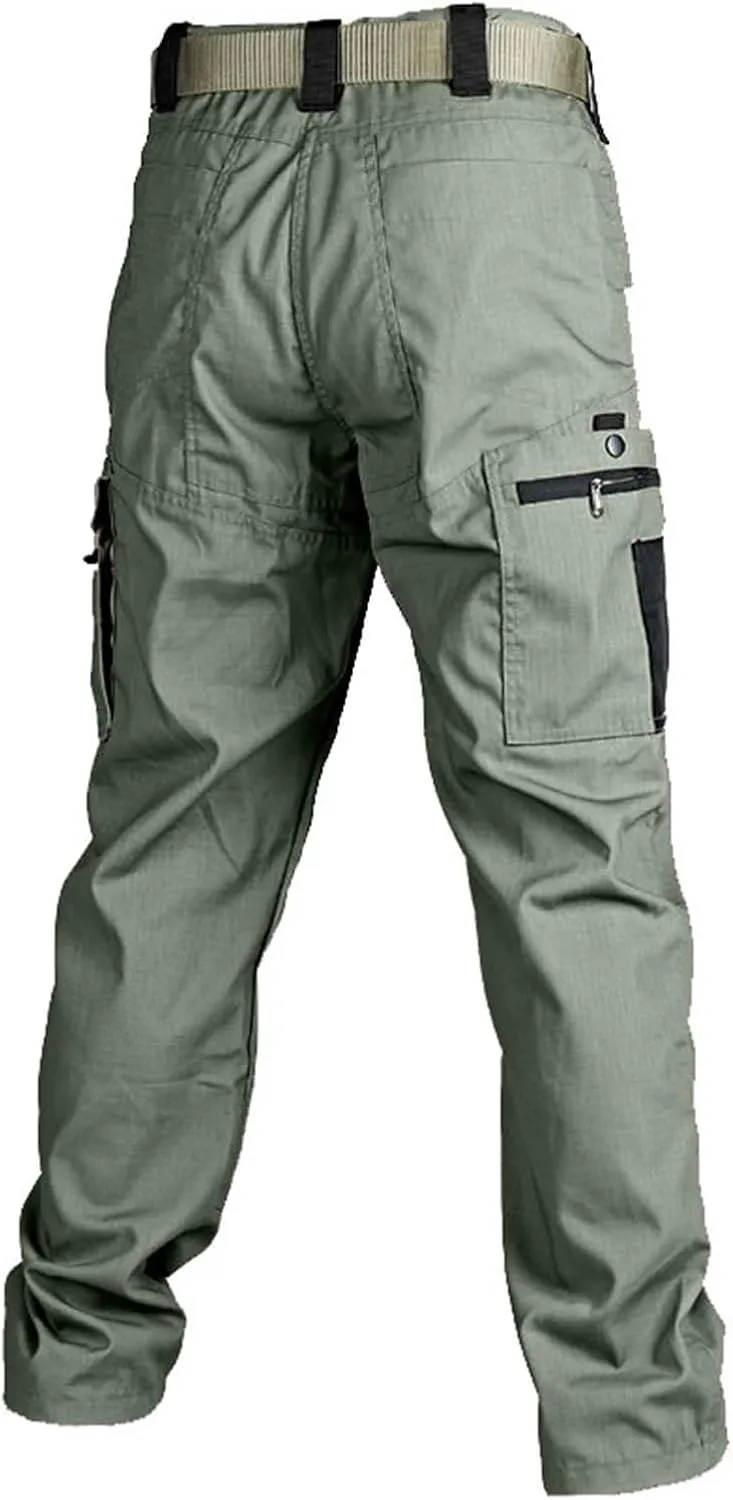 Lounge Cotton Cargo Pants for Men Baggy Tactical Combat Work Pants 2025 Spring Fashion Outdoor Trousers with Pockets