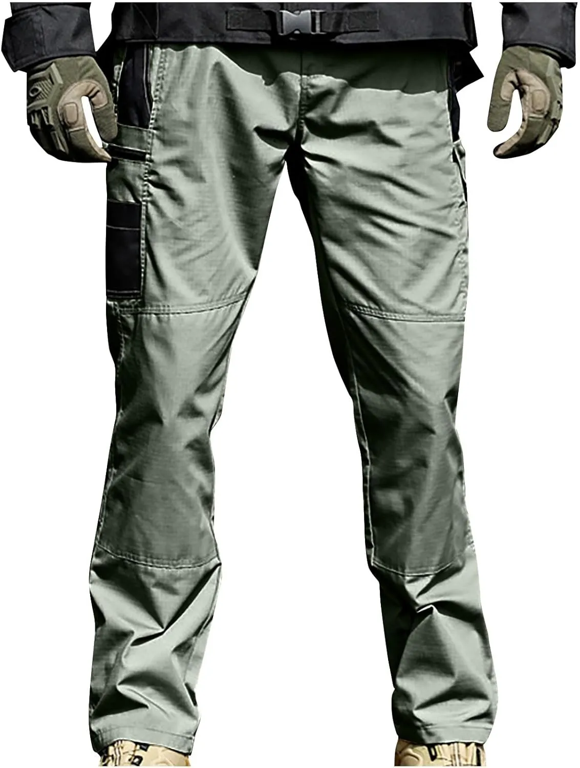 Lounge Cotton Cargo Pants for Men Baggy Tactical Combat Work Pants 2025 Spring Fashion Outdoor Trousers with Pockets