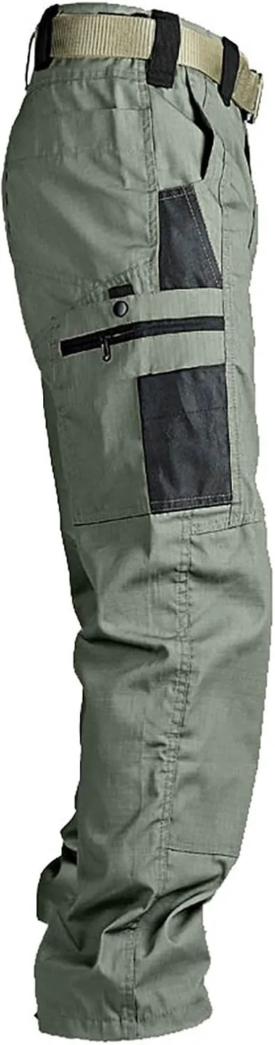 Lounge Cotton Cargo Pants for Men Baggy Tactical Combat Work Pants 2025 Spring Fashion Outdoor Trousers with Pockets