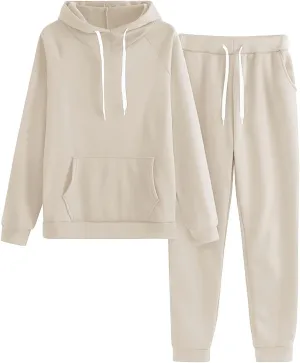 Lounge Sets for Women 2024 Long Sleeve Crewneck Baggy Shorts Sweatshirt with Jogger Pants 2 Piece