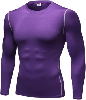 Men Compression Clothing Quick Dry Sleeve Shirt Elastic Bodybuilding Workout Running Tops Custom Logo