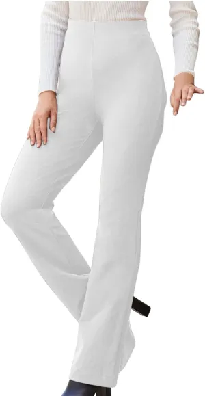 MINzYI Dress Pants Women High Waist Bootcut Office Work Trousers Stretch Comfy Business Casual Flare Suit Pants with Pockets