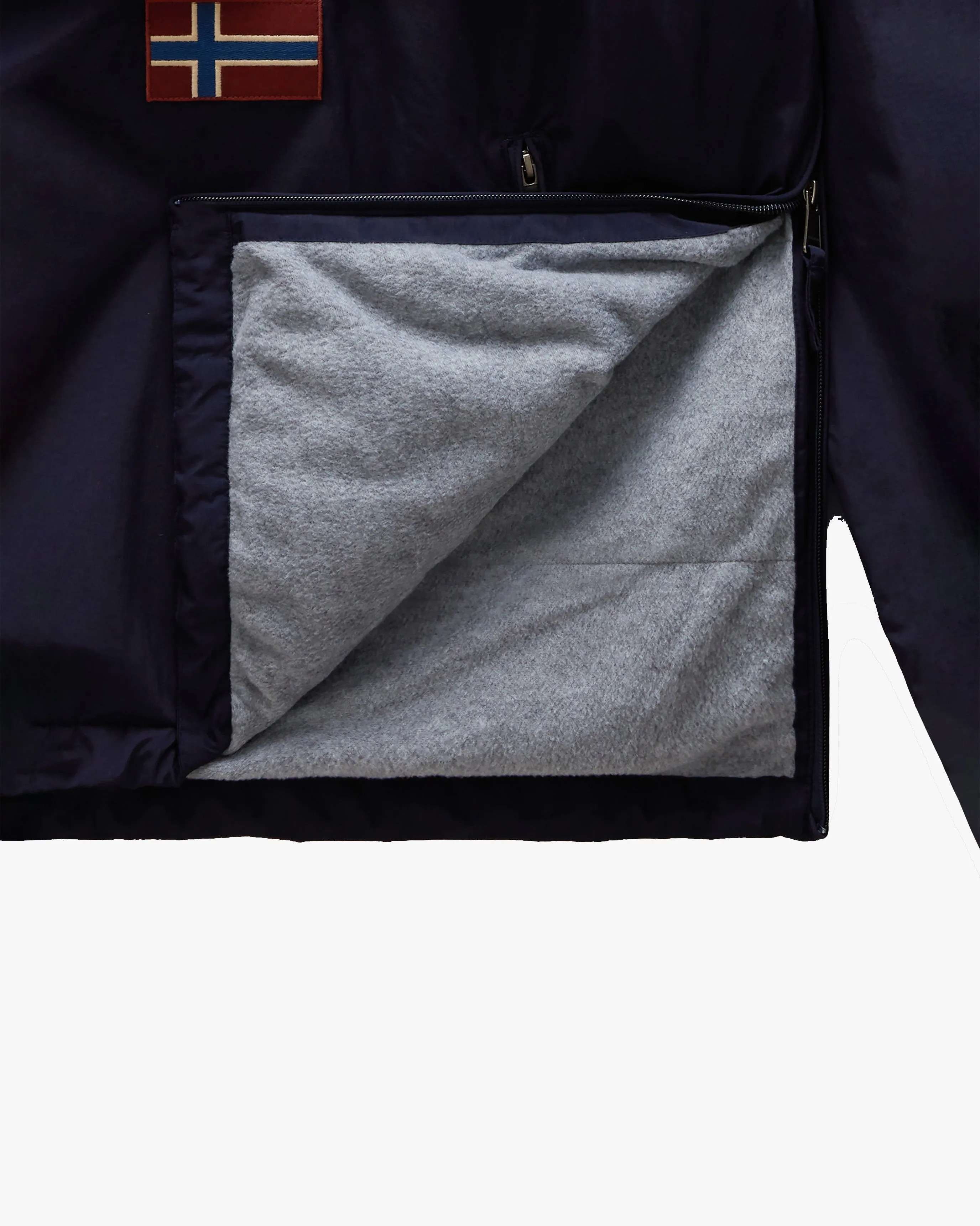 Napapijri Rainforest Pocket 2 Winter Anorak Jacket - Blue Marine
